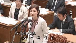 【令和7年2月5日】衆議院 予算委員会 れいわ新選組・大石あきこ