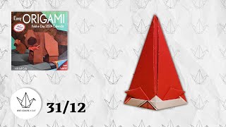 31/12 - Party Hat - Easy ORIGAMI Calendar 2024