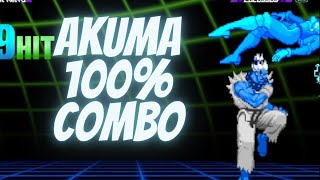 MvC2 - Akuma 100% Combo 1 Meter (Rogue)