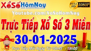 Trực Tiếp Xổ Số Ngày 30/01/2025, Xổ Số Hôm Nay, KQXS Miền Nam XSMN, Miền Trung XSMT, Miền Bắc XSMB