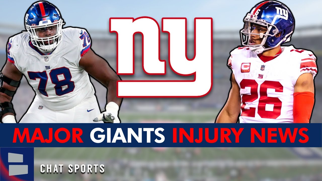 MAJOR Giants Injury News Ft. Andrew Thomas SETBACK + Saquon Barkley ...