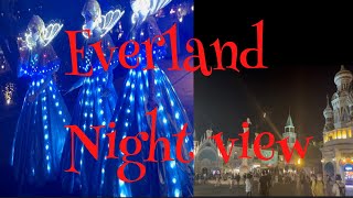 EVERLAND THEME PARK/  SOUTH KOREA/ NIGHT VIEW /.에어랜드 .4K VEDIO.part II