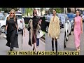 TRENDING FALL/WINTER DRESSES 2024| CHIC OUTFITS TRENDS TO GET IDEA| OCTOBER 2024 MILAN STREET STYLE