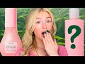 doing skincare using ONLY PINK products!!