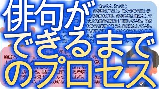 俳句ができるまでのプロセス