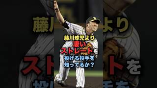 藤川球児よりスゴイストレートを投げる投手を知ってるか？#プロ野球 #阪神タイガース #野球解説