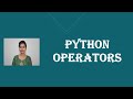 Python Operators #arithmetic #logical #comparison #assignment #bitwise #operators #in #python