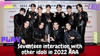 [20221213] Seventeen (세븐틴) interaction with other idols in 2022 Asia Artist Awards (AAA)