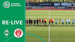 Werder Bremen vs. St. Pauli | RE-LIVE | U 19 Junioren-Bundesliga 22/23 | 10. Runde