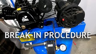 Woodshop Air Compressor ― Break-In Procedure and Leak Testing