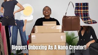 Unboxing Haul: What I got this Week as a Nano Influencer - Clothes, Bag, & makeup!