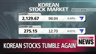 South Korean shares dive more than 4 percent on growth woes