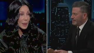 Cher Gives Jimmy Kimmel an Icy Look After Blasting ‘Dumb’ Question