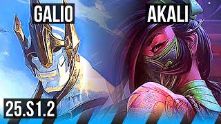 GALIO vs AKALI (MID) | KR Grandmaster | 25.S1.2