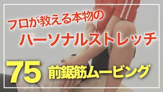 stc75（前鋸筋ムービング）プロが教える本物のパーソナルストレッチ！トレーナーセラピスト必見！見なきゃ損！