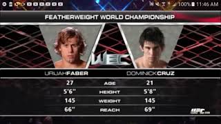 Dominick Cruz vs Urijah Faber Full Fight