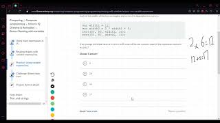 Practice questions: Using variables expression {Khan academy}