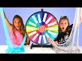 MYSTERY WHEEL OF SLIME SWITCH UP CHALLENGE!! Ruby Rube VS Rosie McClelland