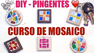 Curso de MOSAICO 16 - Como fazer pingentes em mosaico