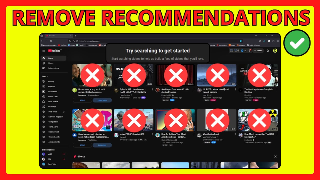 Reset Your Youtube Algorithm How To Remove Youtube Recommendations Reset Your Youtube Algorithm How To Remove Youtube Recommendations