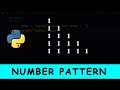 Python Program To Print Numbers in Right Triangle Shape | 01