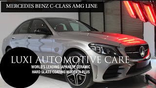 Mercedes Benz C-Class Ceramic Coating- Protected With Modesta Plus |Luxi® Automotive 📞 8098686451