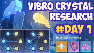 DAY 1!! Vibro Crystal Research New Event Genshin Impact