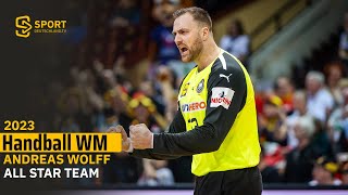 Der Garant im deutschen Tor: Andi Wolff im Tor des All Star Teams | SDTV Handball
