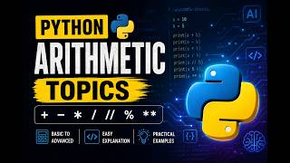 Python Arithmetic Operators Explained in Hindi,Python + AI Coding Background Tutorial 🤖