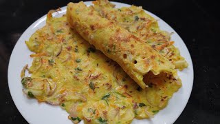 Cabbage dosa recipe#easy \u0026 quick delicious breakfast#  tiffin box.