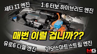 우리는 왜 현대기아차에게 분노하는가? (Feat. 1.6 터보 하이브리드 엔진 오일 증가)