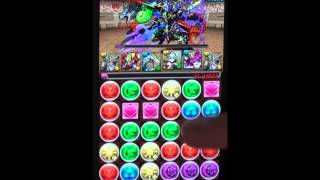 パズドラ解説実況　アテナ降臨　超覚醒ゼウスパーティ＋魔石龍　ノーコン　無課金編成