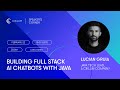 Building full stack AI chatbots with Java | Live coding session