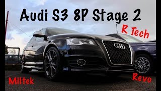 340BHP Audi S3 8P Review - Stage 2 R Tech + Revo Intake \u0026 Miltek Turbo Back