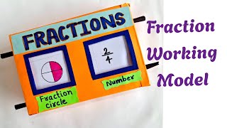 Fraction Working model /math project for class 5,6/ #Fraction Math tlm /Math project on Fraction