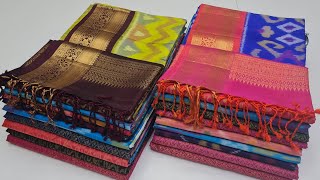 Kanchi Border Pochampally Pure Silk Sarees || Pongal Special || Best Silk Sarees Shop In Coimbatore