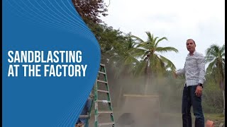 Sandblasting At The Factory