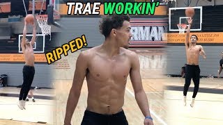 Trae Young SECRET PICKUP GAME! Atlanta Hawks Guard Shows Off EPIC Handle & Dunks Back In Oklahoma!