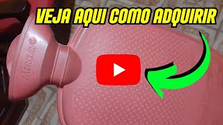 BOLSA PARA ÁGUA QUENTE GRANDE 2 LITROS BC0014 MERCUR COR BORDÔ | A MELHOR COMPRESSA PARA INFLAMAÇÃO.