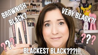 MASCARA COLORS - Very Black, Blackest Black - WHAT'S THE DIFFERENCE? | Maybelline Total Temptation