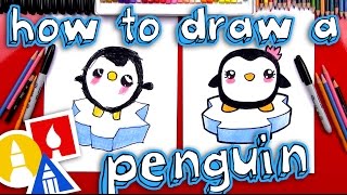 How To Draw A Cartoon Penguin