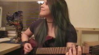 Girl Playing Thrash Metal Guitar