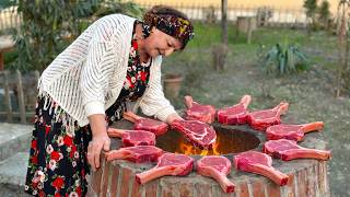 Grandma Cooks Clay Covered Tomahawk Steak - What Comes Out Will Amaze You!