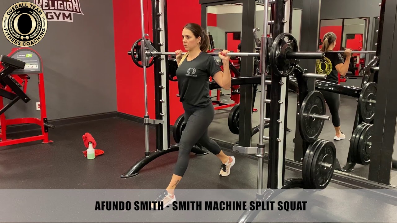 AFUNDO SMITH - SMITH MACHINE SPLIT SQUAT - YouTube