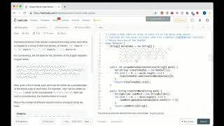 Morse Code Coding Algorithm Problem (HashSet Java Implementation)