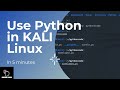 How to use Python in KALI Linux 2021.1 || Scripting || in 5 mins