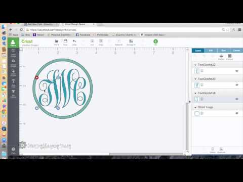 How to Make a Monogram with Cricut Explore How to Make a Monogram with Cricut Explore