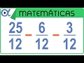 💫 RESTA de 3 Fracciones con el MISMO DENOMINADOR