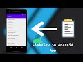 ListView Android + Item ClickListener + ArrayAdapter | Android ListView | Android Studio