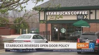 Starbucks reverses open-door policy